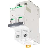 Schneider Electric A9F74404 Magnetic Thermal Automatic Switch iC60N, 4P, 4 A, C Curve, White