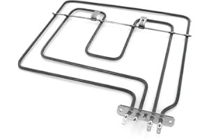 DL-pro Heizelement Oberhitze Grill 1100+1100W 230V für Beko 262900064, Whirlpool 482000004603 & Indesit C00408866 - Beko & Whirlpool Backöfen - Grill & Oberhitze Upgrade | Passend für viele Marken