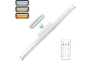 LEDRONIX Unterbauleuchte Küche Led, 2500mAh USB-C Touch Dimmbar Schrankbeleuchtung Kabellos mit Fernbedienung, 3 Farbmodi Aufladbar LED Lichtleiste Magnet Unterschrank Beleuchtung Küchenlicht für Schränke