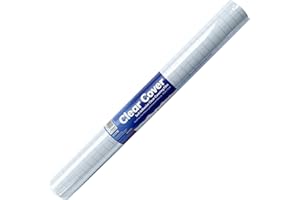 Premier Stationery Student Solutions Clear Book Cover Film,Sticky Back Plastic Roll,ideal for School Supplies,Office Stationary,Self Adhesive Book Covering Film,Wipes Clean,Easy to Apply (50cm x 10m)