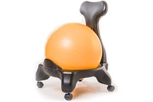 YOCKTEC Kikka Active Chair – Silla ergonómica con bola hinchable (naranja, estándar)