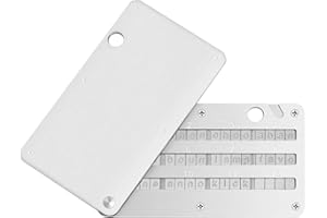 Crypto Steel Bitcoin Wallet,Cryptocurrency Seed Backup,Cold Hardware Wallet Seed Phrase Metallplatte,Kompatibel mit KeepKey,Ledger,Trezor,Coldcard,Unterstützt bis zu 24 Wörter