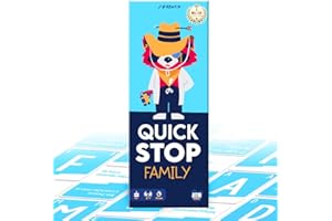 ATM Gaming Quickstop Family – El Juego de Mesa Más Divertido para Toda la Familia | Rápido, Competitivo Noches en Casa - Regalo Original