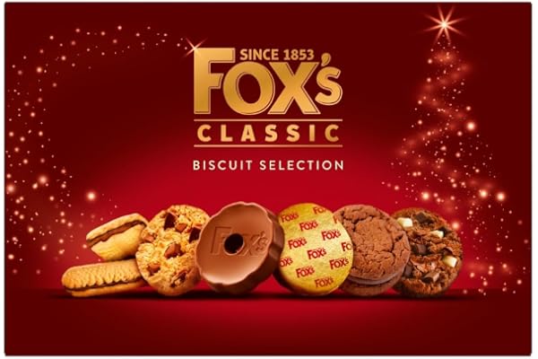 Foxs Kex Choklad Kex Urval Låda - 550 g Kex Gåvor Rävar Fantastisk Speciell Choklad Låda med Kex Presentset