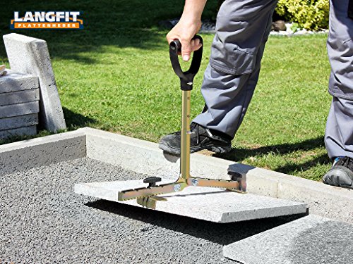 LANGFIT® Plattenheber – Rückenfreundlich durch 3-fach höhenverstellbaren Griff – 20 bis 62cm – Schonend für Rücken und Hüfte! Tragkraft bis 60kg – Made in Germany – MS-PH2062T - 2