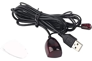 GARSENT Przedłużacz Sygnału IR, Pilot USB na podczerwień Ukryty Zestaw Systemowy, Przedłużacz IR i Kabel Odbiornika, do Domu, Hotelu i Innych Dekoderów Ukryte lub Wspólne Korzystanie z
