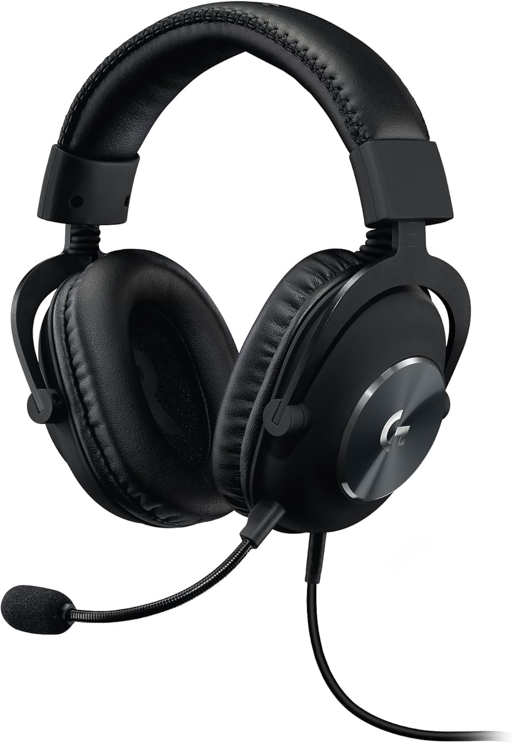 Logitech G PRO X Gaming-Headset, Corded, Over-Ear Headphones with Blue VO!CE Mic, DTS Headphone:X 7.1, 50mm PRO-G Drivers, 7.1 Surround Sound for Gaming, PC/PS/Xbox/Nintendo Switch - Black