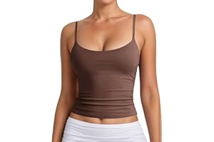 GENERIC Debardeur Gainant Femme Sexy, Tank Top Femme avec Bretelles Spaghetti Réglables Haut Court Dos Nu Moulant Slim Fit Couleur Unie Camisole Grande Taille Chic Extensible Confortables Quotidien Caraco