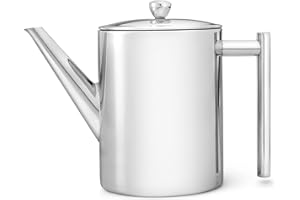 Bredemeijer czajniczek Minuet Cylinder Metal 1,2 litra, stal nierdzewna, srebrny