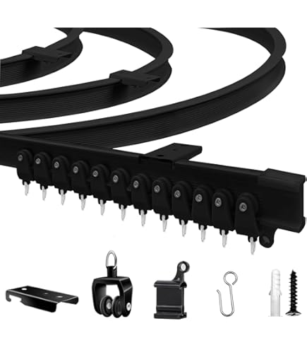 2-läufige Gardinenschiene 2,2m Deckenmontage - Leise & Stabil