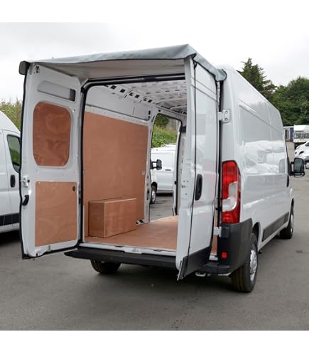 Auvent De Porte Arrière Pour Transit Custom 2013+ - Protection Solaire Et Pluie En Oxford 600D