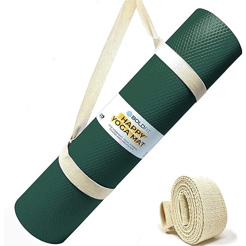 Boldfit Yoga Mats For Women and Men Exercise For Home Workout Gym Anti Slip EVA Material Yoga Mat 4Mm For Kids Gym Mats - Gre