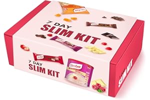 AETN Creations 7 Day Starter Kit Raspberry Edition Weight Loss Diet Pack Slimfast Raspberry Powder Shake, Meal Replacement Bars, Snack Bags, Bars plus Fridge Magnet High in Protein and Fibre