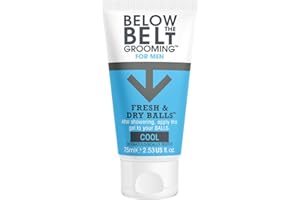 Below The Belt Grooming Fresh & Dry Ball Cool Ball, Intimate Deodorant For Men, Protects against Sweat, Odour and Chafing, Cool Mint Fragrance 75ml