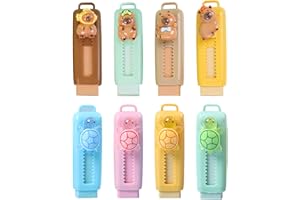 WOUYTPE 8 Piezas Goma de Borrar Retráctil, Gomas de Borrar Divertidas, Goma de Borrar para Niños, para El Aprendizaje Diario y El Dibujo de Los Niños, Borrar Marcas de Lápiz, Regalos para Niños