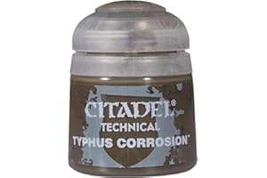 GAMES WORKSHOP Citadel Pot de Peinture - Technical Typhus Corrosion, Black, 12 ml (Lot de 1)