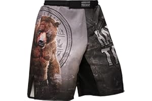 Hardcore Training Shorts Homme Combat Shorts Arts Martiaux MMA BJJ Fitness Muay Thai Boxe Grappling No Gi
