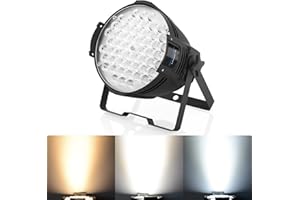 ‎BETOPPER BETOPPER LED Par Licht Bühnenlicht, 54×2W Partylicht DJ Licht, Scheinwerfer DMX512 kaltweiß/Warmweiß Lichteffekte Strobe Bühnenbeleuchtung für Kirche,Hochzeit, Party, Studio, Theater