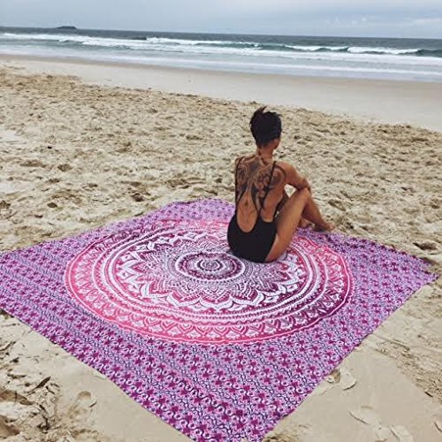 Tapisserie, Hippie-Mandala, zum Aufhängen an der Wand, Wandbild, indisches Motiv