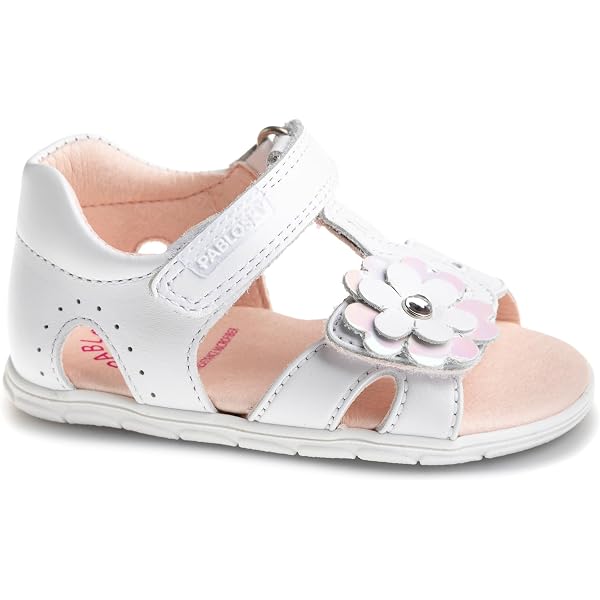 Pablosky Mary 057108 Sandale – Bequeme Damensandale Mit Klettverschluss, Atmungsaktives Leder, Rutschfest, Made In Spain