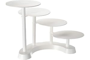 Le Petit Mitron Présentoir à gâteaux Plastique 4 étages,Support modulable.