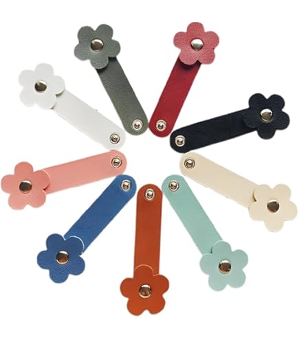 Organizzatore Cavi In Pelle PU - 16 Pezzi, Riutilizzabile, Anti-Groviglio, Per USB E Auricolari - Foto 7