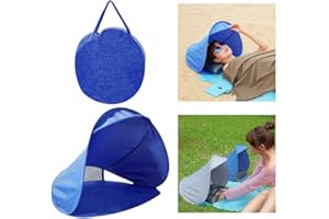 HARDINOX Pop Up Beach Tent,Portable Mini Personal Sun Shelter UV Sun Protection,Face Head Shade Protection Tent,Mini Beach Sun Shade Beach Sun Shelter Canopy Instant Outdoor Beach Tent Shelter (45*45*50cm)