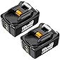 2Stück 18V 5.5Ah Ersatzakku für Makita Akku 18V BL1860B BL1850B BL1860 BL1830B BL1830 BL1840B BL1840 BL1835 BL1845…