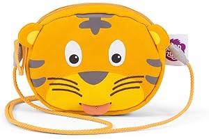 Affenzahn Portmonetka dla dzieci, torba na klatkę piersiową, torba na ramię dla dzieci w przedszkolu, Tygrys – żółty, jeden rozmiar