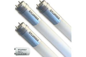 ‎SYLVANIA SYLVANIA LED T8 Röhre 90cm | 6500K Tageslichtweiß | Neonröhre Ersatz | 1700 Lumen | 11,3 Watt | Leuchtmittel mit Starter | 3er Pack