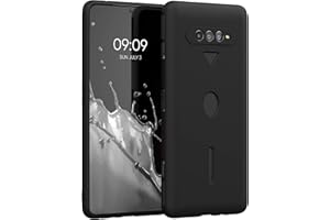 kwmobile Funda para Xiaomi Black Shark 4/4 Pro Carcasa - Ultrafina de TPU y Silicona con Bordes elevados anticaídas - Negro Mate