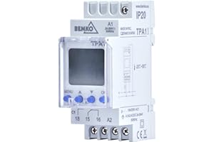 Programador astronómico 1 vía, 24-264 Vac Bemko A25-TPA1