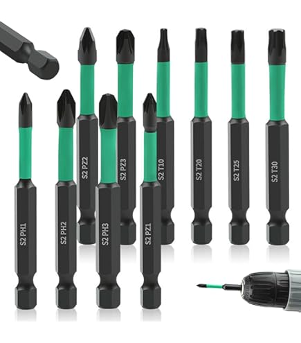 Set 12 Punte Cacciavite Magnetiche Professionali - 6 Misure Diverse Per Lavori Di Precisione - Foto 4