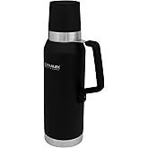 Stanley Master Unbreakable Thermal Bottle 750 ml Foundry Black - Kanne-Hält dank der vierschichtiger Vakuumisolierung Heiß - 