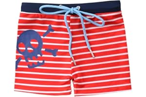 Carolilly Short de Bain Enfant Bébé Garçon Boxer Maillot de Bain Imprimé Natation Plage (6Mois-6Ans)