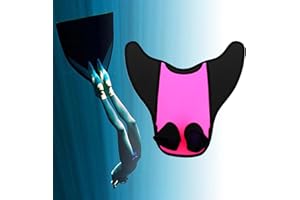 Mineatig Coda Da Sirena Per Nuotare, Pinne Da Nuoto, Attrezzature Per L'allenamento Snorkeling, Design A Sirena Regolabile Pinne Da Nuoto Con Monopinna Da Immersione, Hot Pink (Children's)