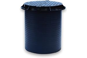 Varile 60 x 80 cm - Baie de révision en plastique (sans fond) avec couvercle verrouillable - Charge maximale : 1,5 t - Noir