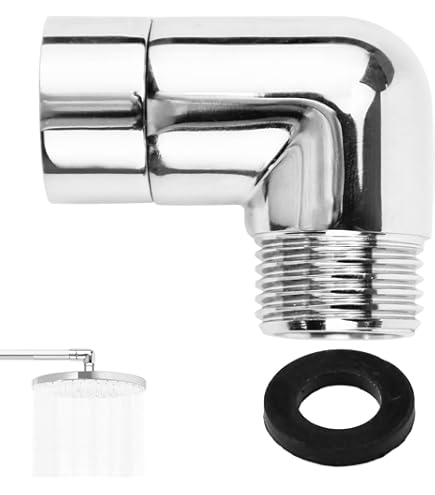 GisWell Duschkopf Winkeladapter Set - 90° & 135° Universal Adapter Mit Unterlegscheiben