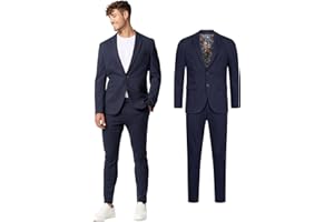 JEFF Herren JFEzra Set Anzug 2-teilig Sakko Hose Bundle | elastischer Herrenanzug Regular Fit für Männer