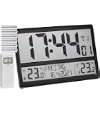 Horloge Murale Numérique TFA Dostmann XXL - Avec Température Et Humidité, Radio-pilotée, Grand écran Facile à Lire