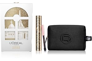 L'OREAL PARIS L'Oréal Paris Natale Pochette Regalo Make Up con Mascara Panorama Volumizzante e Mini-Matita Occhi Paradise Le Khol, Per i Tuoi Look Festivi, Con Elegante Pochette Nera in Velluto
