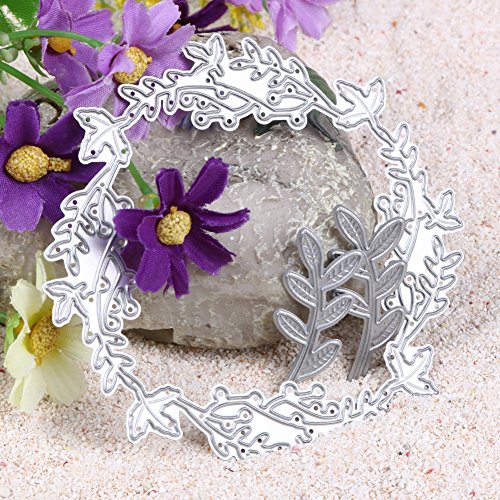 Amazingdeal365 Blumenring Form Schablonen Schneiden DIY Dekor Sammelalbum Karten Buchzeichen Lesezeichen als Geschenk für Freunde Geburtstag Kinder,Kindergarten Hobby Schule Handarbeit Unterricht usw. Ein tolles Geschenk! - 2