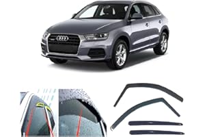 AC WOW Lot de 4 déflecteurs d'air de pluie pour Audi Q3 2011 2012 2013 2014 2015 2016 2017 2018