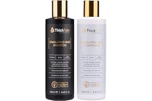 ThickTails Hair Growth Shampoo and Conditioner Set – Biotin, Caffeine, Saw Palmetto & Botanical Extracts – Sulphate-Free Vegan Haircare for Women – Fuller-Looking Hair & Healthy Scalp Support