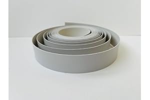 MELAMINE EDGING 22MM WIDE Vale Veneers Pre Glued Iron on Melamine Grey Edging Tape 22mm wide x 5 metres