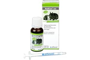 ALFAVET RodiCare® URO Unité : 20 ML Complément Alimentaire pour Lapins, cochons d'Inde et Petits rongeurs avec Baies stimulantes de l'urine et Herbes