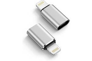 2-Pack USB C to Lightning Adapter, Type C to Lightning Adapter Fast Charger | C to Lightning Adapter Support PD Fast Charging Compatible for iPhone 14/13/12/11/X/XR Pro, iPad, AirPods – Not for Audio/OTG