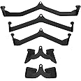 X MAXSTRENGTH LAT Pull Down Bar Handle Attachment for Cable Machine Tricep Press Down Bar T-bar V-bar Pulley Cable Machine Attachments Home Gym Fitness Rowing Bars