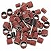 Produktbild mark8shop 63pcs Körnung 80 Drum Schleifen Kit 1/2 3/8 1/10,2 cm Sand spannfuttern Passform Dremel Nagelfräser Rotary Tools