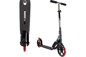 Monopattino Adulto Con Ruote Grandi 200 Mm Con Freno Posteriore - Monopattino Adulti A Spinta Pieghevole E Leggero - City Scooter Adulti Bambini Ragazzo Capacità Fino A 100 Kg di Bopster